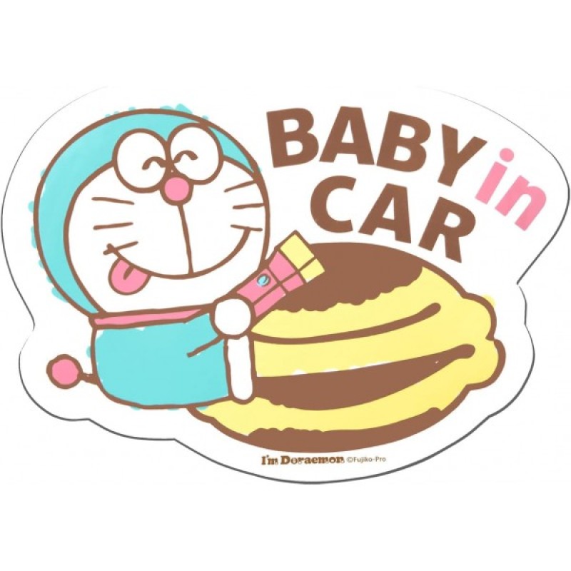 Doraemon Baby In Car Sticker