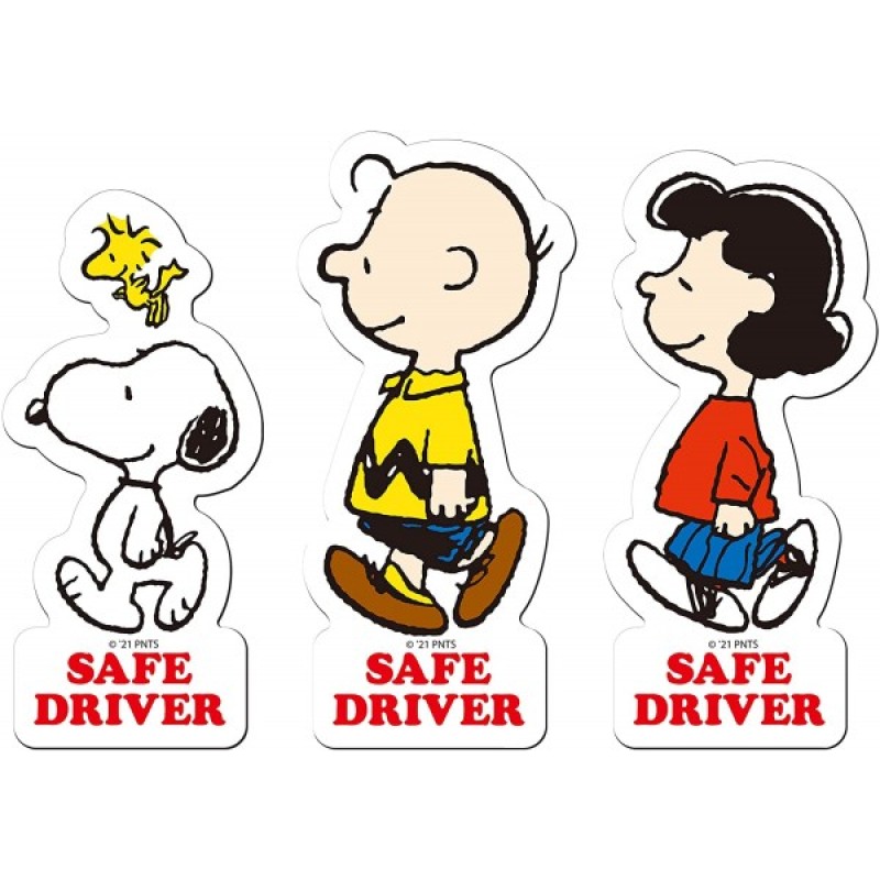 Snoopy Safe Driver Sticker