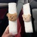 Cartoon Bear Car Seat Belt Shoulder Pad - Soft Protective Cover for Kids & Adults