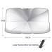 Silver Titanium Foldable Car Sun Umbrella