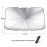 Silver Titanium Foldable Car Sun Umbrella