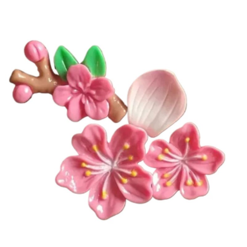 Red Peach Blossom Car Sticker