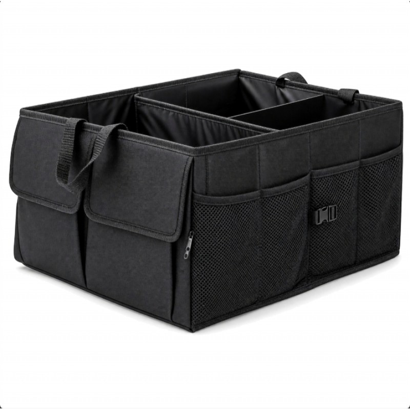 Collapsible Car Trunk Storage Organizer - Foldable Cargo Bin For Cars