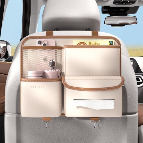 Car Seat Back Storage Organizer - Hanging Pocket Bag For Interior Accessories