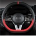 Sporty Car Steering Wheel Cover Minimalist Design