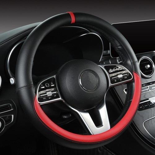 Sporty Car Steering Wheel Cover Minimalist Design