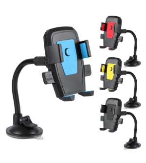 Universal Car Phone Holder with Suction Cup Mount for Windshield and Dashboard
