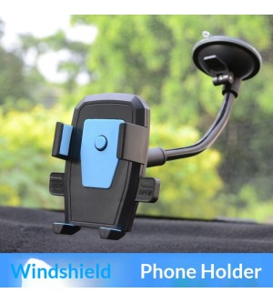 Universal Car Phone Holder with Suction Cup Mount for Windshield and Dashboard