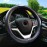 Embossed All-Season Universal Leather Steering Wheel Cover