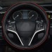 Embossed All-Season Universal Leather Steering Wheel Cover