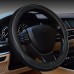 Embossed All-Season Universal Leather Steering Wheel Cover