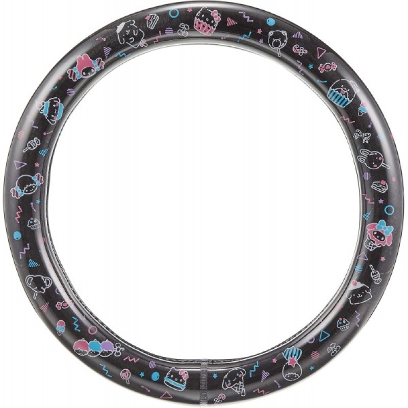 Black Cartoon Car Wheel Covers