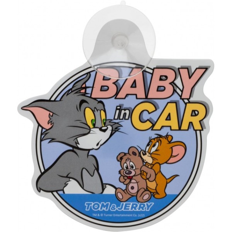 Car Tom And Jerry Baby In Car Wth Baby Suction Cup Blister