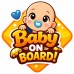 Cute Baby Girl Baby On Board Car Sticker