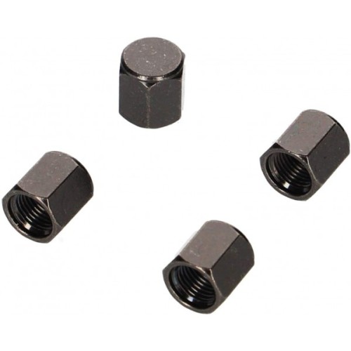 Amon Black Electroplated Metal Tire Nozzle