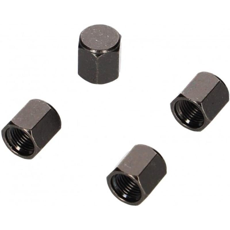 Amon Black Electroplated Metal Tire Nozzle