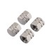 Silver Hexagonal Electroplated Metal Tire Nozzles