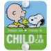 Snoopy Baby In Car Warning Blister